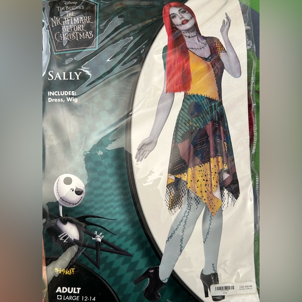 Sally Costume Dress and Wig